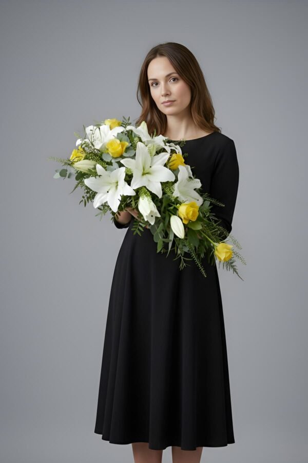 Lily and Rose Casket Spray